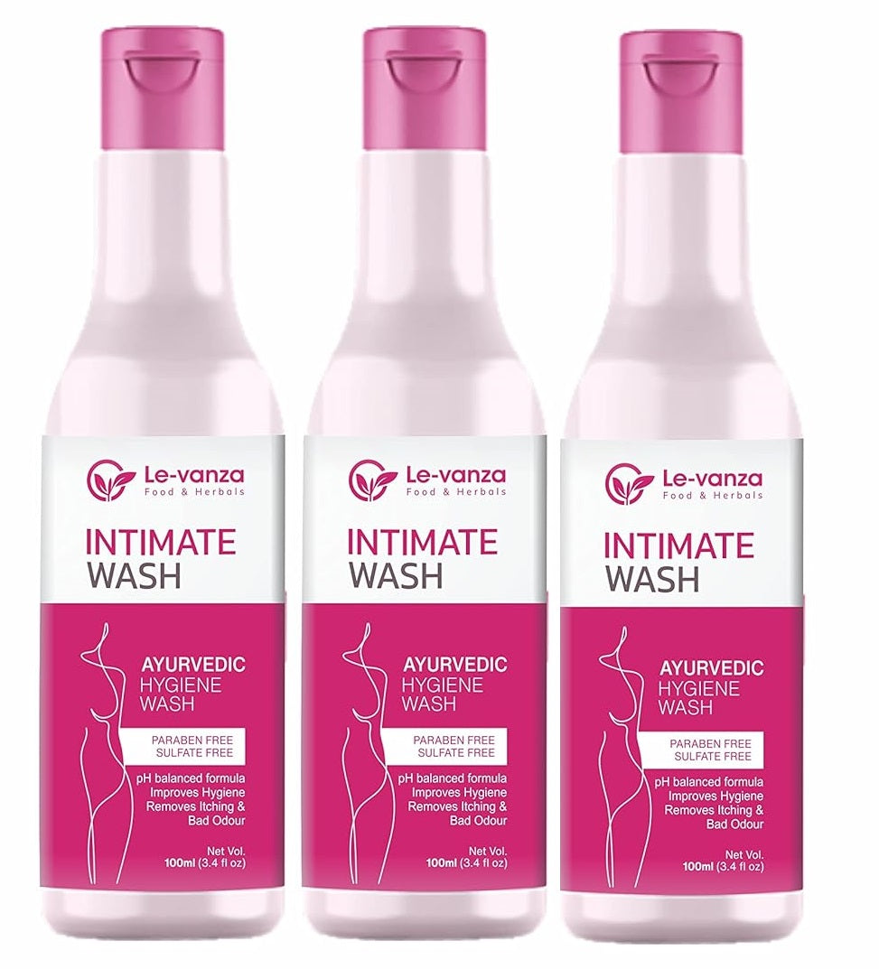 Ayurvedic 100ml (Pack of 1) Intimate Hygiene Hygiene Wash for Women Vaginal Wash Prevents Itching Irritation & Dryness, Suitable For All Skin Types