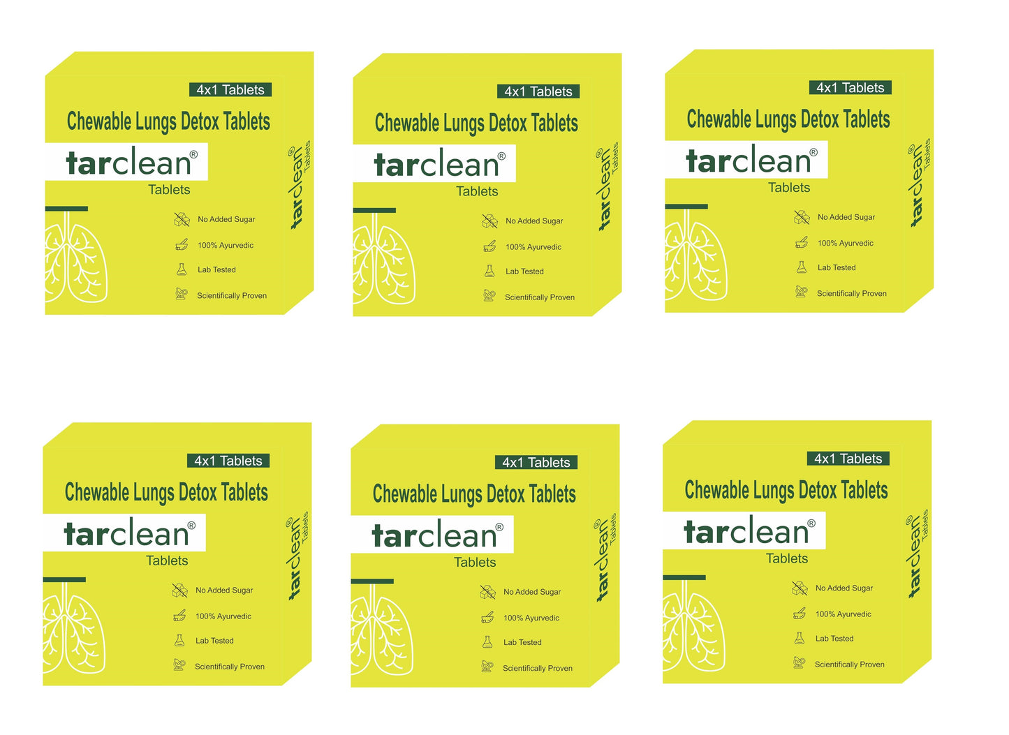 Lungs Tar Clean Tablet | Detox For Smokers Cleanse | Lung detox | Lungs Cleanse Detox | Lung cleanse | Lungs Cleanse Detox (1 Box For 4 Tablet)