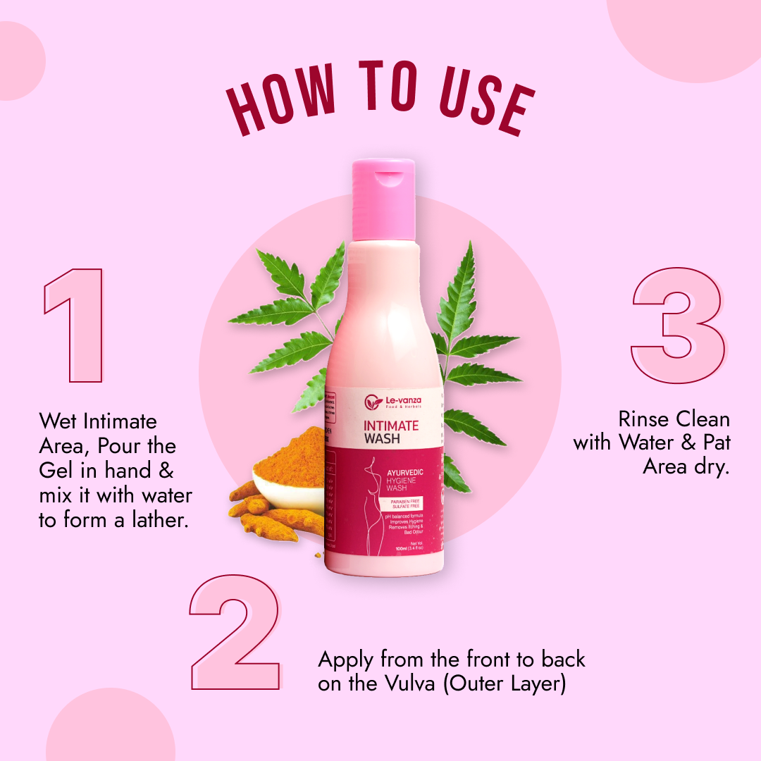 Ayurvedic 100ml (Pack of 1) Intimate Hygiene Hygiene Wash for Women Vaginal Wash Prevents Itching Irritation & Dryness, Suitable For All Skin Types