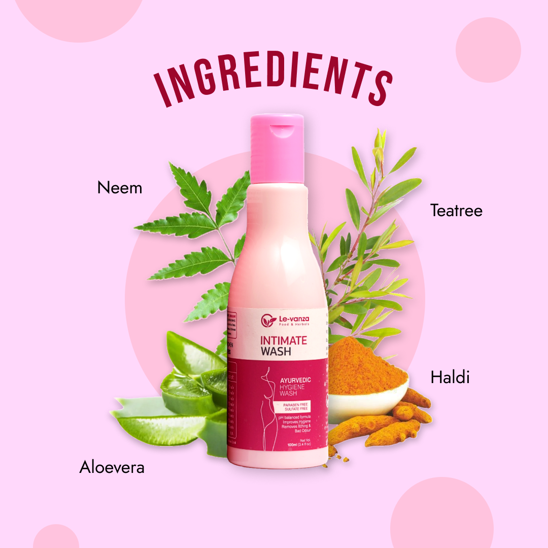Ayurvedic 100ml (Pack of 1) Intimate Hygiene Hygiene Wash for Women Vaginal Wash Prevents Itching Irritation & Dryness, Suitable For All Skin Types