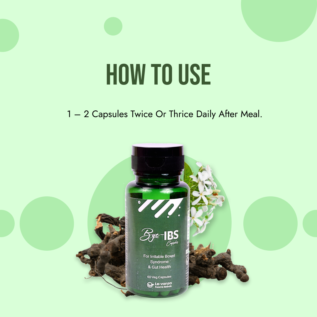 Bye IBS Capsules Helps To Provide Relief in Irritable Bowel Syndrome & Relieves Abdominal Gases