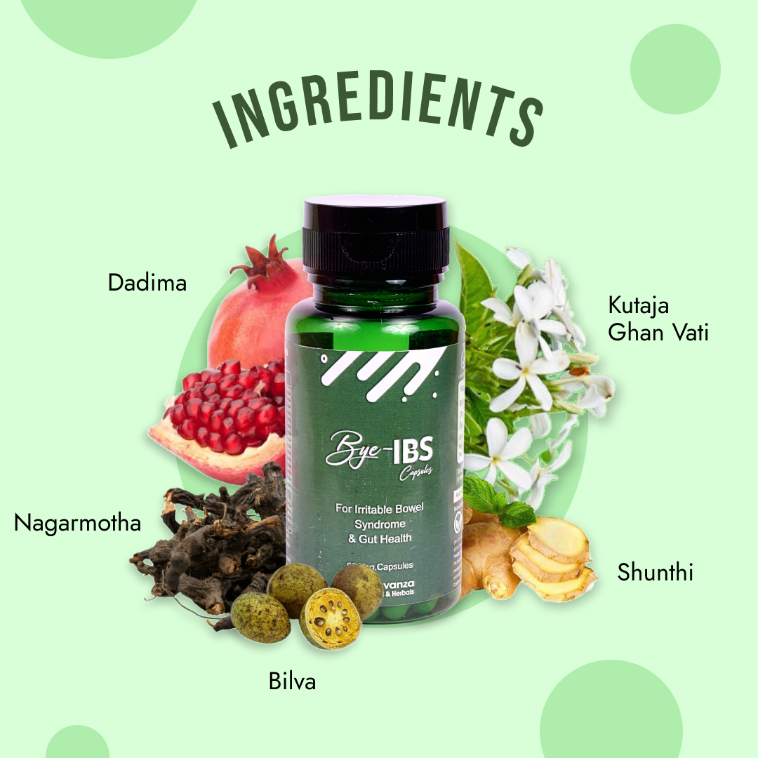 Bye IBS Capsules Helps To Provide Relief in Irritable Bowel Syndrome & Relieves Abdominal Gases