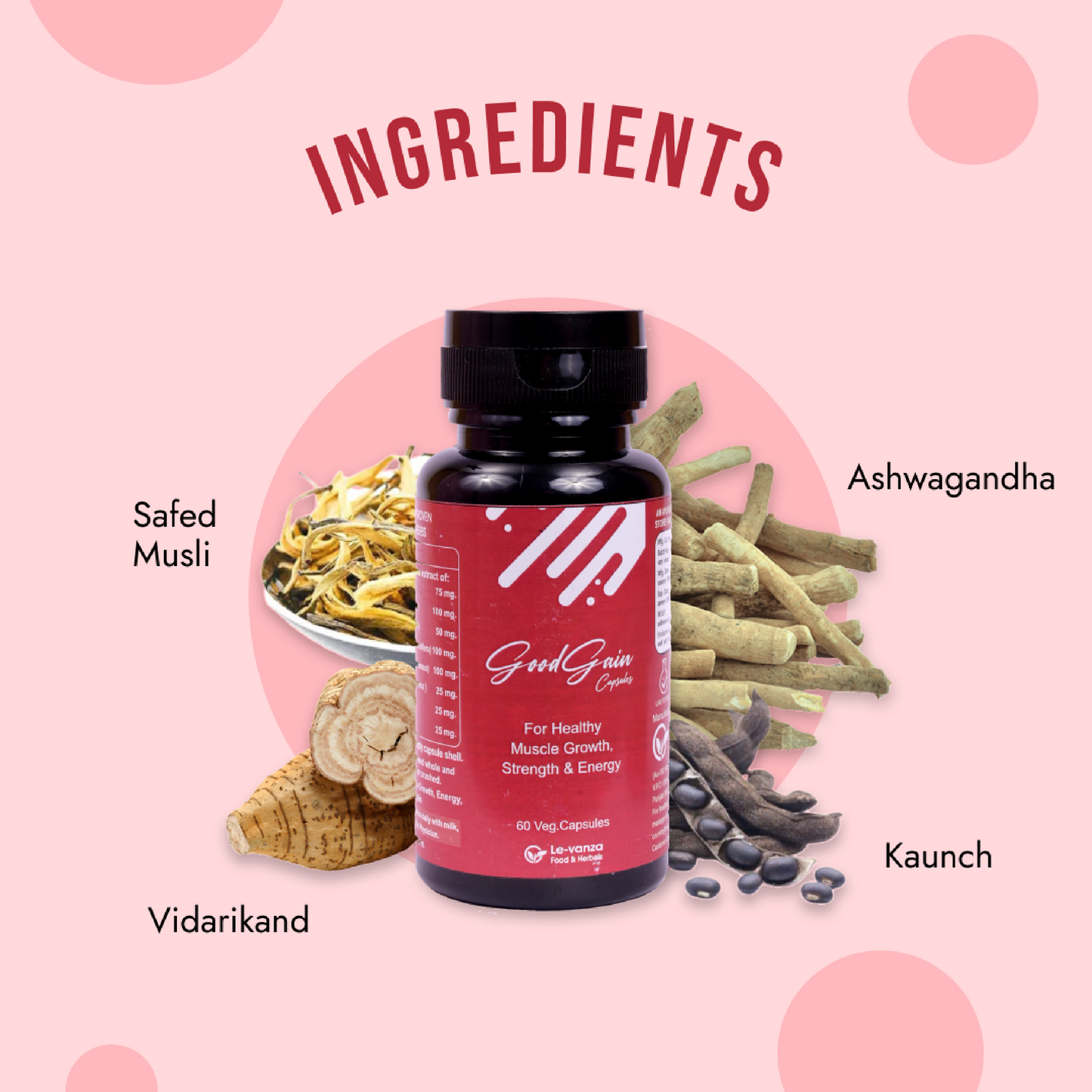 Good Gain Ayurvedic Muscle Gain Capsule