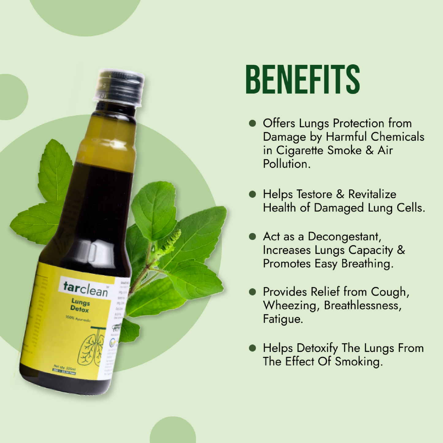 Tar Clean Lungs Detox Syrup Lungs lung Tar Clean Syup | Detox For Smokers Cleanse | Lung detox | Lungs Cleanse Detox | Lung cleanse | Lungs Cleanse