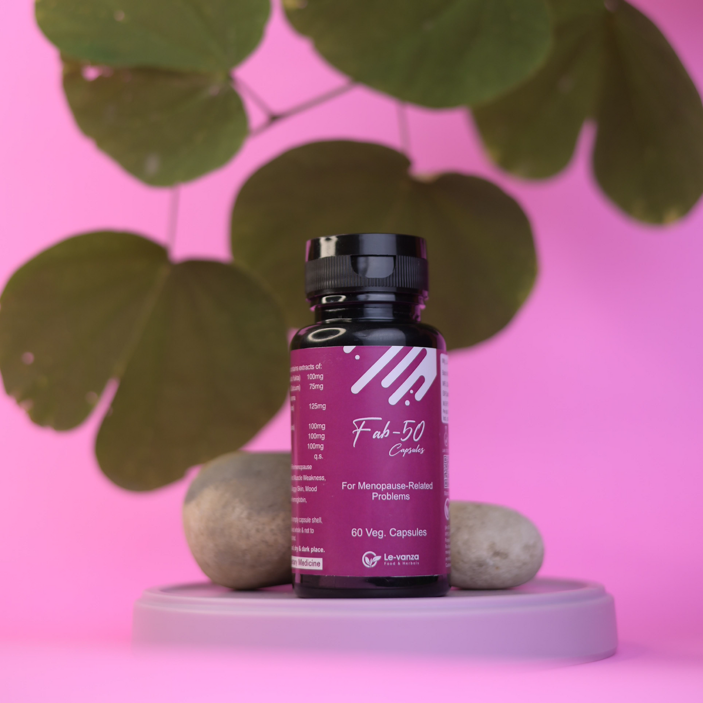 Fab-50 Ayurvedic Capsule For Menopause Related Problems | Hot Flashes | Mood Swings | Peri menopause medicine