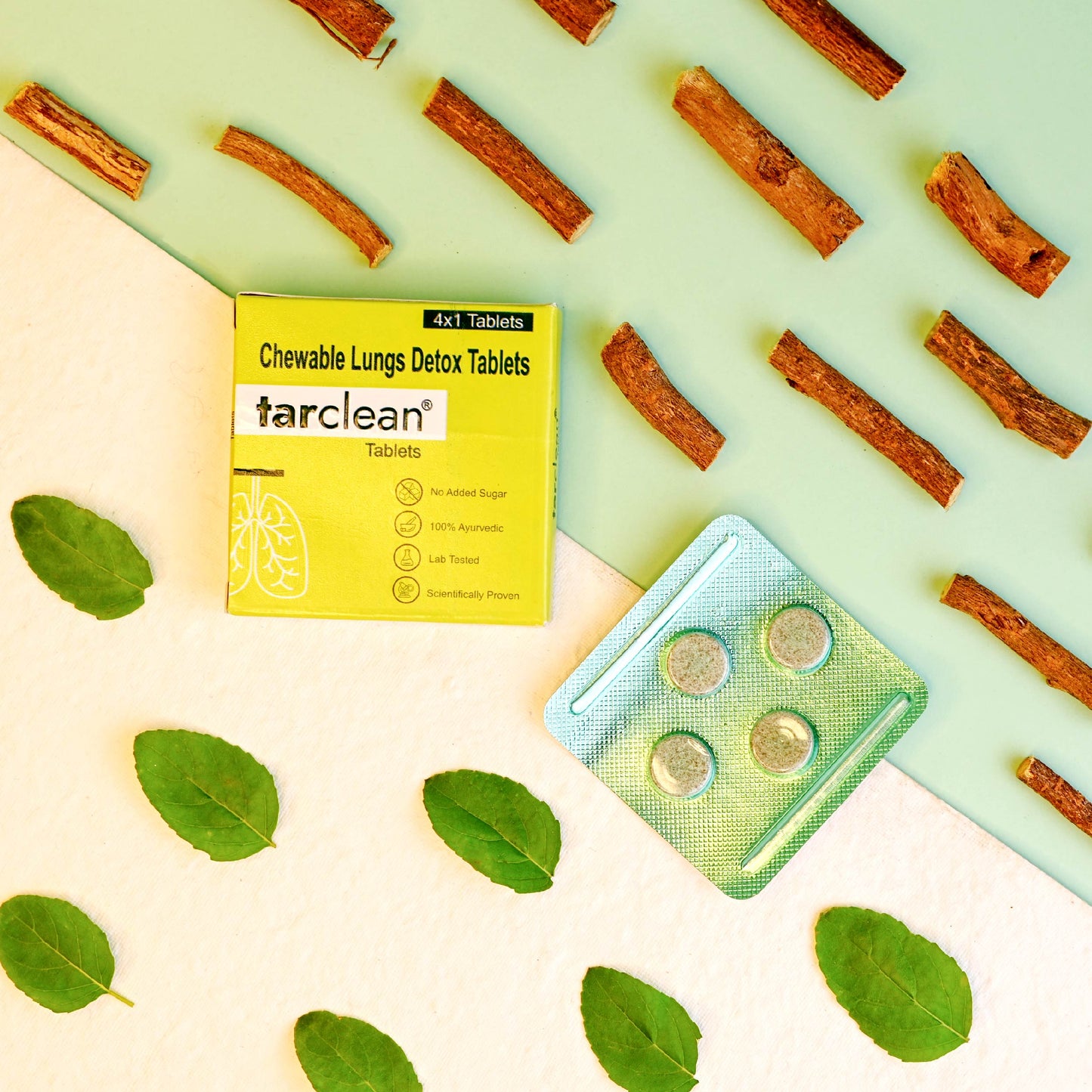 Lungs Tar Clean Tablet | Detox For Smokers Cleanse | Lung detox | Lungs Cleanse Detox | Lung cleanse | Lungs Cleanse Detox (1 Box For 4 Tablet)