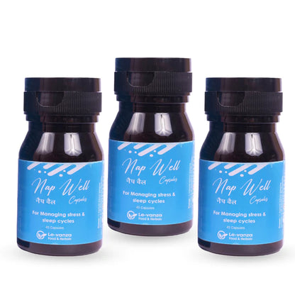 Nap Well Capsules | Ayurvedic Sleeping Pills | Helps Induce Good Sleep (45 Capsules) | Insomnia M
